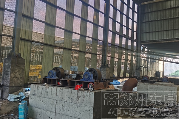 內蒙古煤泥烘干機基礎建設現(xiàn)場