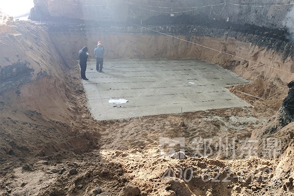 內(nèi)蒙古1500噸煤泥烘干機(jī)土建現(xiàn)場